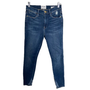 FRAME denim Le High Skinny in Redgrave size 27